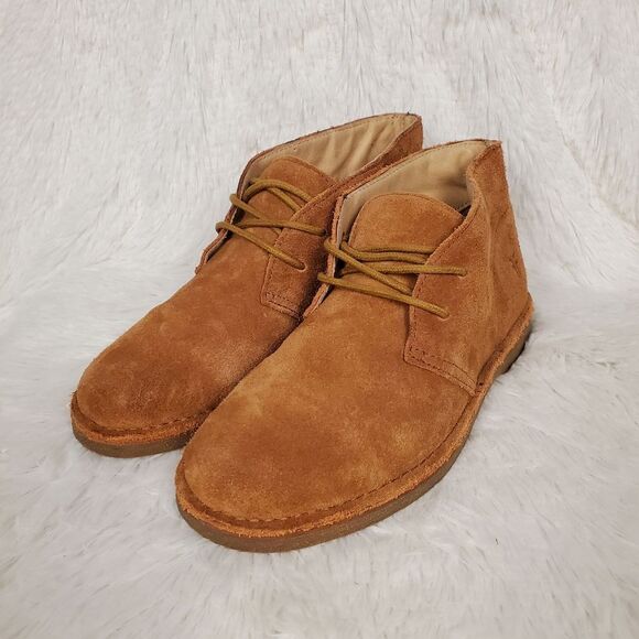 Frye Alex Tan Suede Chukka Boots Youth Size 4 Women's Size 6 - Picture 3 of 7